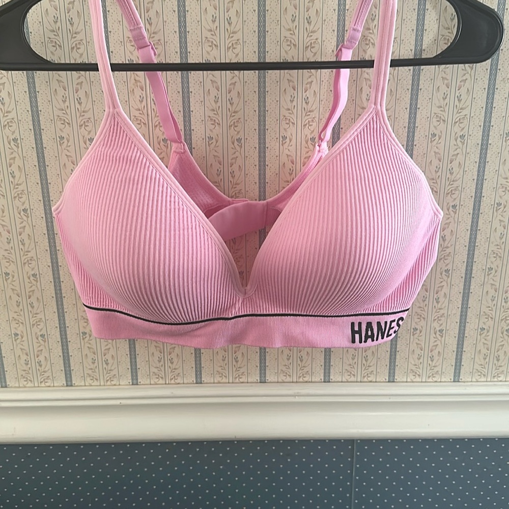2XL pink Hanes bra